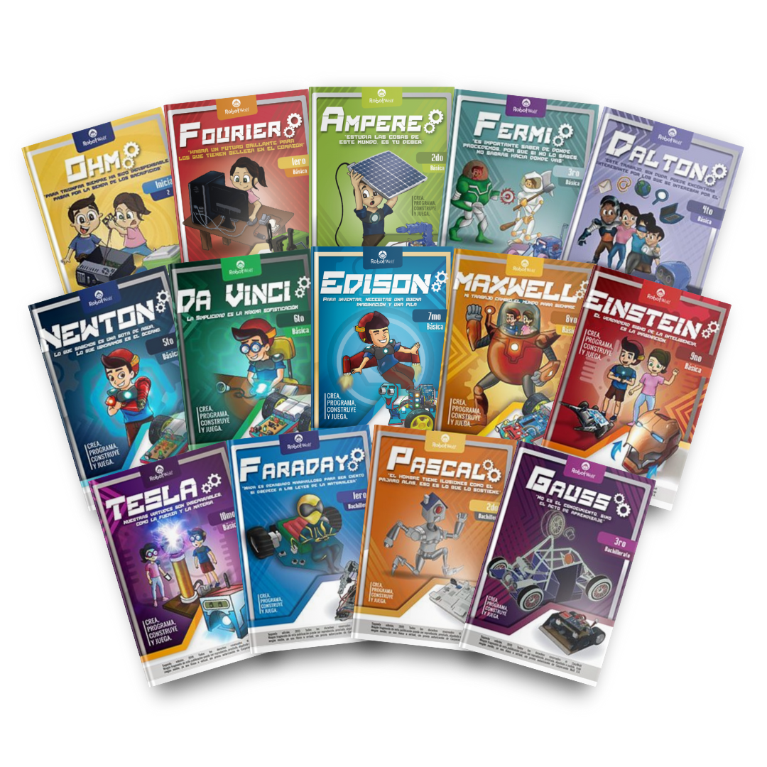 Colección de libros de robótica RobotWolf